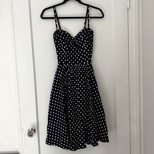 EUC Stop Staring! Polka Dot Swing Dress